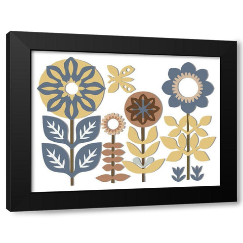 Nineties Vibe Black Modern Wood Framed Art Print by Sommers, Mindy