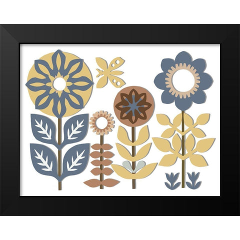 Nineties Vibe Black Modern Wood Framed Art Print by Sommers, Mindy