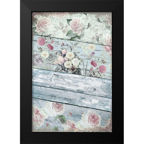 Villa Rosa Black Modern Wood Framed Art Print by Sommers, Mindy