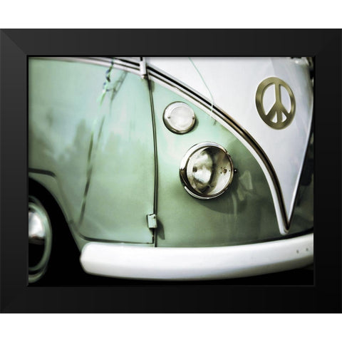 Peace Black Modern Wood Framed Art Print by Sommers, Mindy