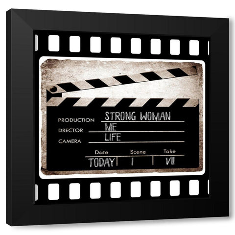 Clapboard Black Modern Wood Framed Art Print with Double Matting by Sommers, Mindy