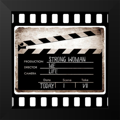 Clapboard Black Modern Wood Framed Art Print by Sommers, Mindy