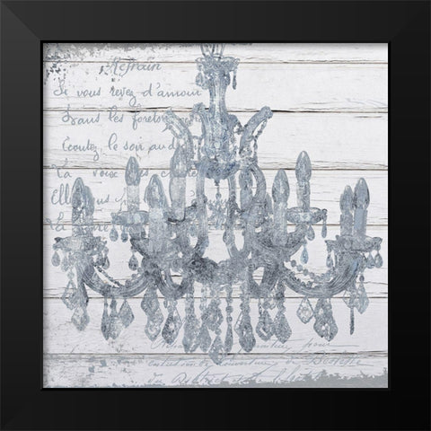 Wedgewood Chandelier Black Modern Wood Framed Art Print by Sommers, Mindy