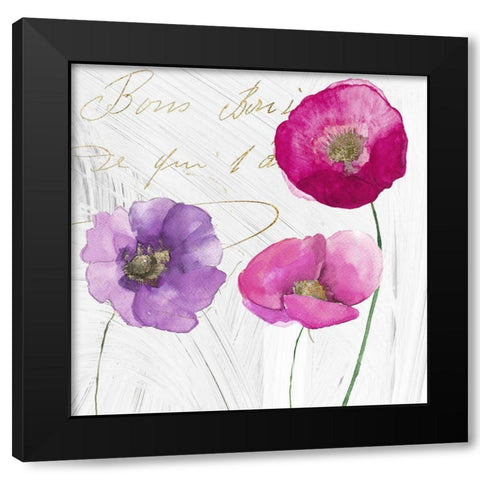 Le Jardin I Black Modern Wood Framed Art Print with Double Matting by Sommers, Mindy