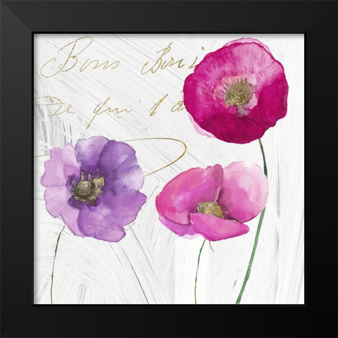 Le Jardin I Black Modern Wood Framed Art Print by Sommers, Mindy