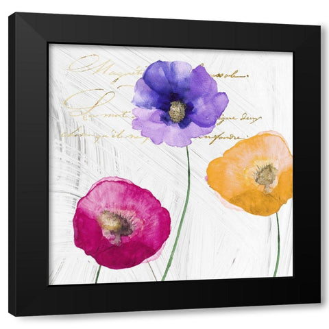 Le Jardin II Black Modern Wood Framed Art Print by Sommers, Mindy