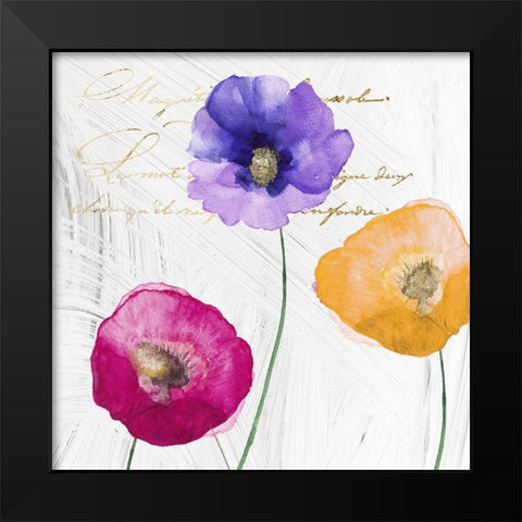 Le Jardin II Black Modern Wood Framed Art Print by Sommers, Mindy