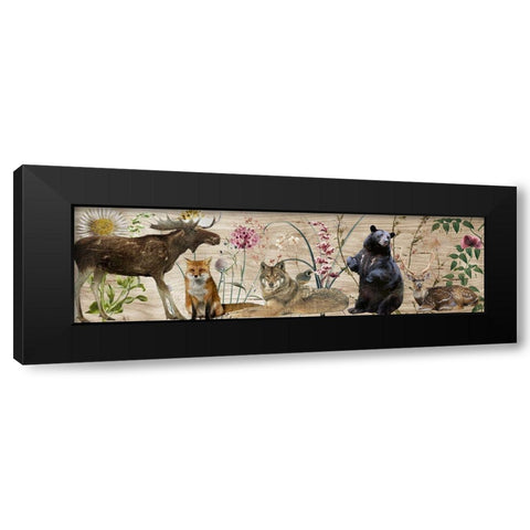 Forest Lineup Black Modern Wood Framed Art Print with Double Matting by Sommers, Mindy