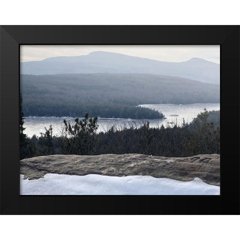 Winter Lake Black Modern Wood Framed Art Print by Sommers, Mindy