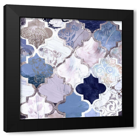 Periwinkle Paris Black Modern Wood Framed Art Print with Double Matting by Sommers, Mindy