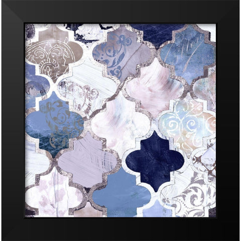 Periwinkle Paris Black Modern Wood Framed Art Print by Sommers, Mindy