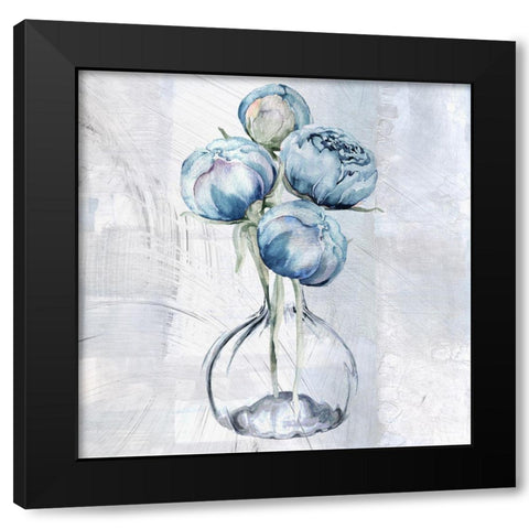 Tale of Two Vases Black Modern Wood Framed Art Print with Double Matting by Sommers, Mindy