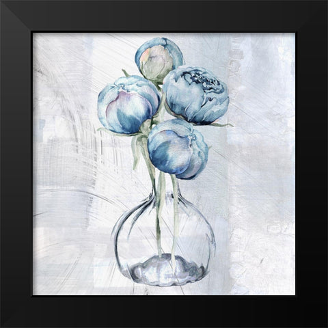 Tale of Two Vases Black Modern Wood Framed Art Print by Sommers, Mindy