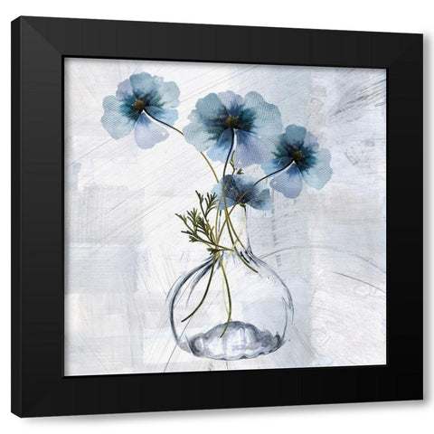 Tale of Two Vases II Black Modern Wood Framed Art Print with Double Matting by Sommers, Mindy