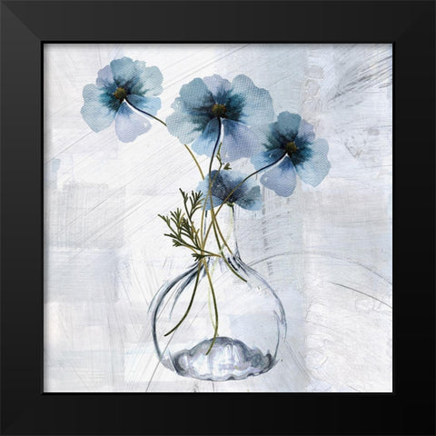 Tale of Two Vases II Black Modern Wood Framed Art Print by Sommers, Mindy