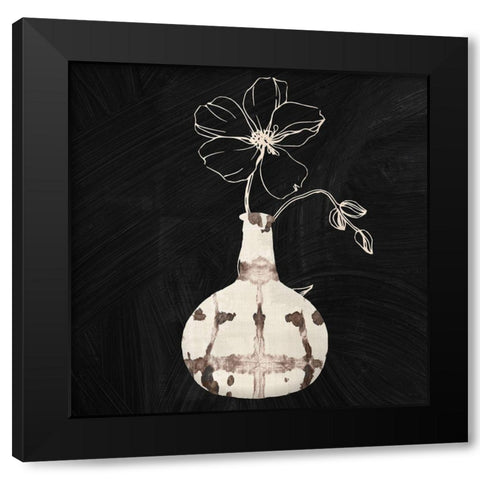 Calm Attention IV Black Modern Wood Framed Art Print with Double Matting by Sommers, Mindy