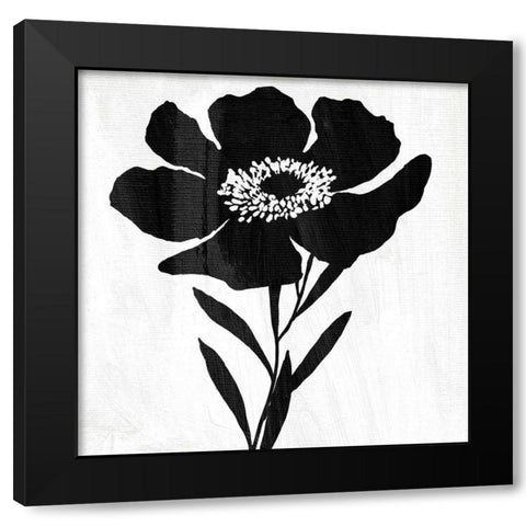 Touch and Contrast Black Modern Wood Framed Art Print with Double Matting by Sommers, Mindy