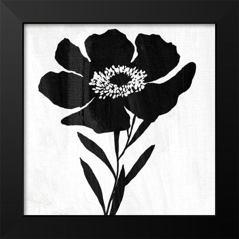 Touch and Contrast Black Modern Wood Framed Art Print by Sommers, Mindy