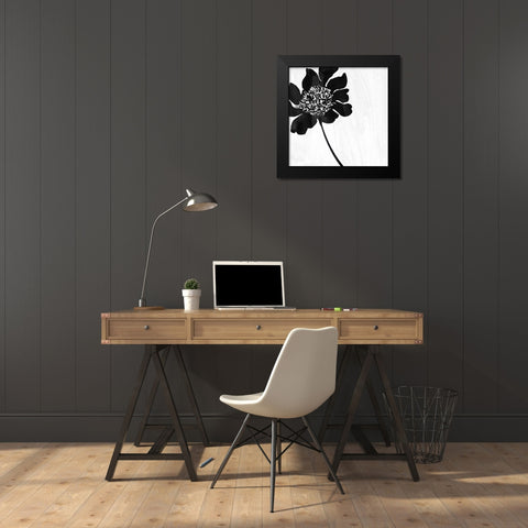 Mood in Blue Black Modern Wood Framed Art Print by Sommers, Mindy
