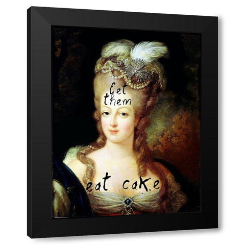 Oh Marie Black Modern Wood Framed Art Print by Sommers, Mindy