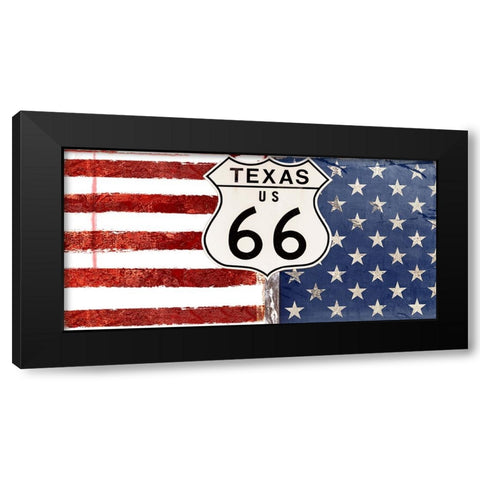 Texas 66 Black Modern Wood Framed Art Print by Sommers, Mindy