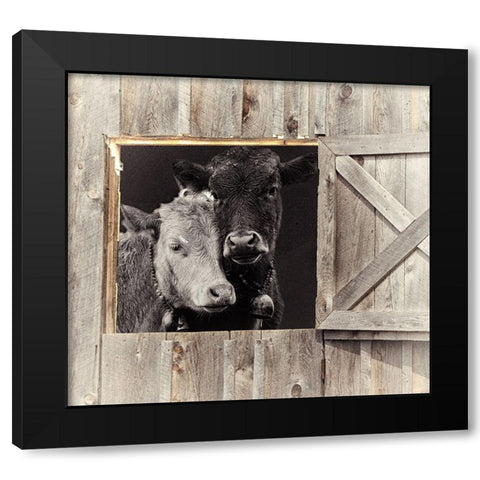 Best Friends Black Modern Wood Framed Art Print by Sommers, Mindy