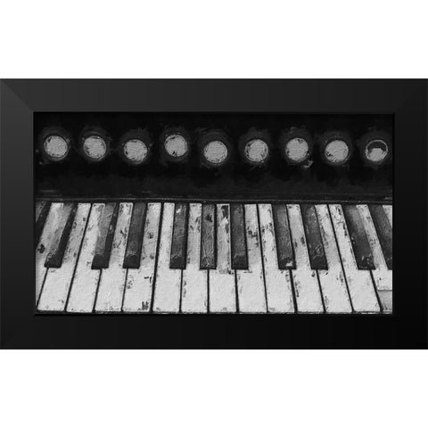 Piano II Black Modern Wood Framed Art Print by Sommers, Mindy