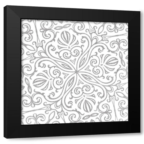 Velvet Slate Black Modern Wood Framed Art Print with Double Matting by Sommers, Mindy