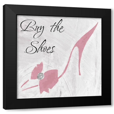 Buy the Shoes Black Modern Wood Framed Art Print by Sommers, Mindy