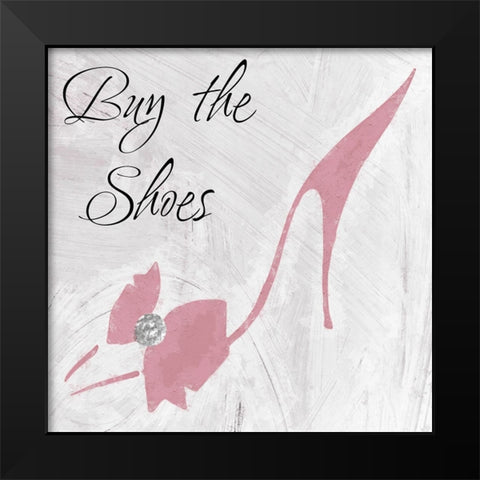Buy the Shoes Black Modern Wood Framed Art Print by Sommers, Mindy