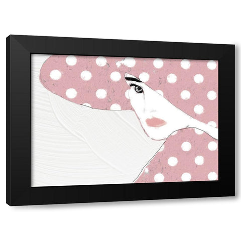 Lady with Hat Black Modern Wood Framed Art Print with Double Matting by Sommers, Mindy