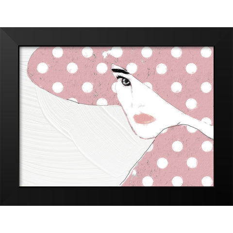 Lady with Hat Black Modern Wood Framed Art Print by Sommers, Mindy