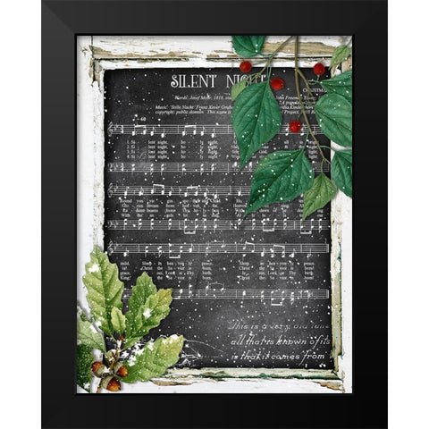 Silent Night Black Modern Wood Framed Art Print by Sommers, Mindy