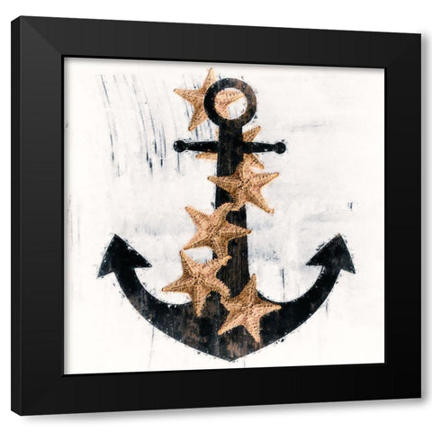 Misty Lighthouse Black Modern Wood Framed Art Print by Sommers, Mindy