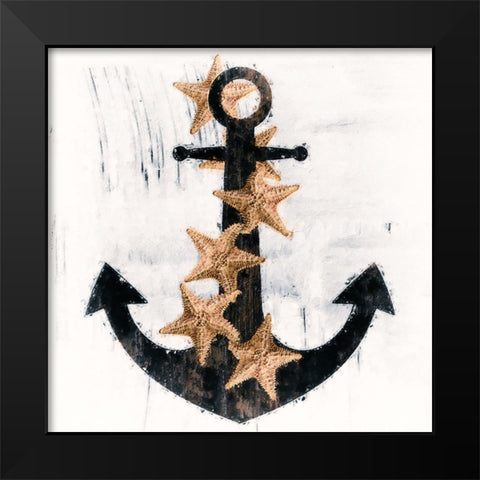 Misty Lighthouse Black Modern Wood Framed Art Print by Sommers, Mindy