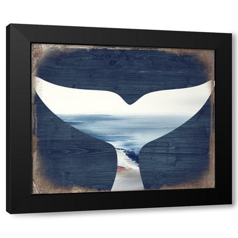 Sea Story Black Modern Wood Framed Art Print by Sommers, Mindy