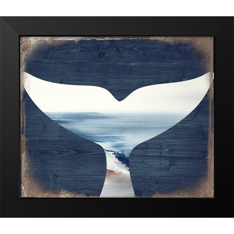Sea Story Black Modern Wood Framed Art Print by Sommers, Mindy