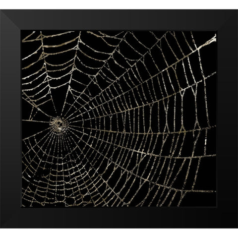Spider Web Black Modern Wood Framed Art Print by Sommers, Mindy