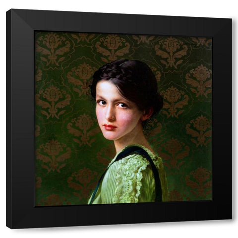 Paolina Clelia Silvia Bondi Black Modern Wood Framed Art Print with Double Matting by Corcos, Vittorio Matteo