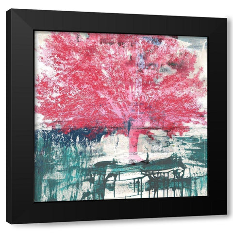 Gesture of a Tree Black Modern Wood Framed Art Print with Double Matting by Alex, Blanco