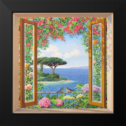 Sulla costa mediterranea Black Modern Wood Framed Art Print by Del Missier, Andrea