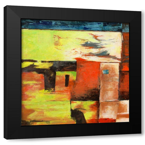 Jungle I Black Modern Wood Framed Art Print with Double Matting by Aprile, Alessio