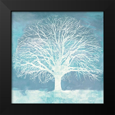 Aqua Oak Black Modern Wood Framed Art Print by Aprile, Alessio
