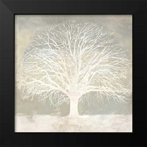 White Oak Black Modern Wood Framed Art Print by Aprile, Alessio