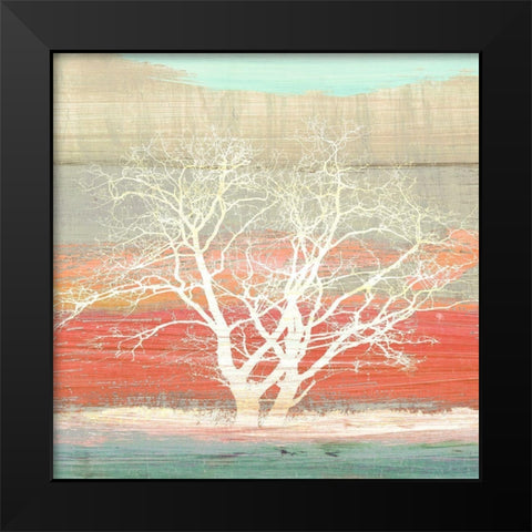 Treescape 1 (Subdued, detail) Black Modern Wood Framed Art Print by Alessio, Aprile