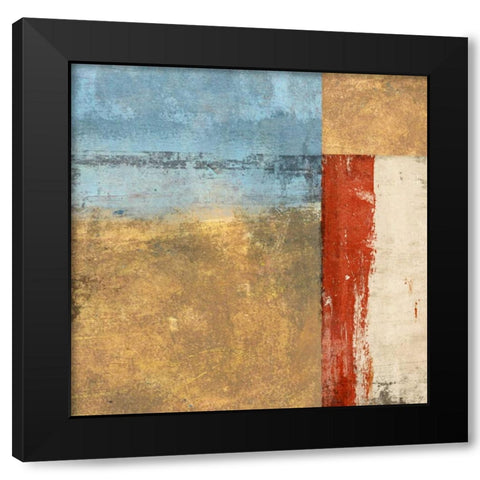 Direction I Black Modern Wood Framed Art Print with Double Matting by Aprile, Alessio