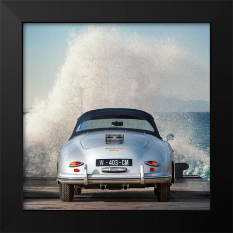 Ocean Waves breaking on Vintage Beauties  (detail 2) Black Modern Wood Framed Art Print by Gasoline Images