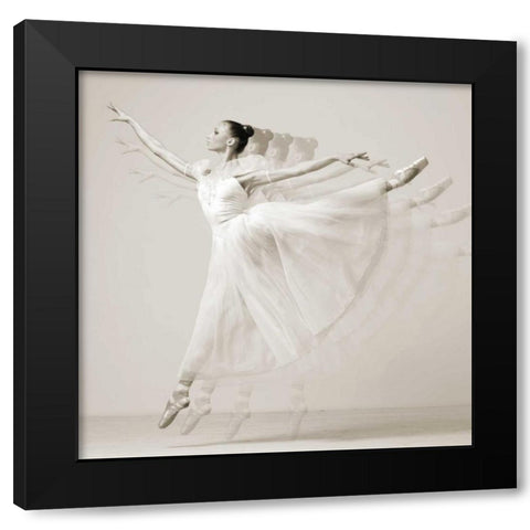 Leaping Beauty (detail) Black Modern Wood Framed Art Print by Haute Photo Collection
