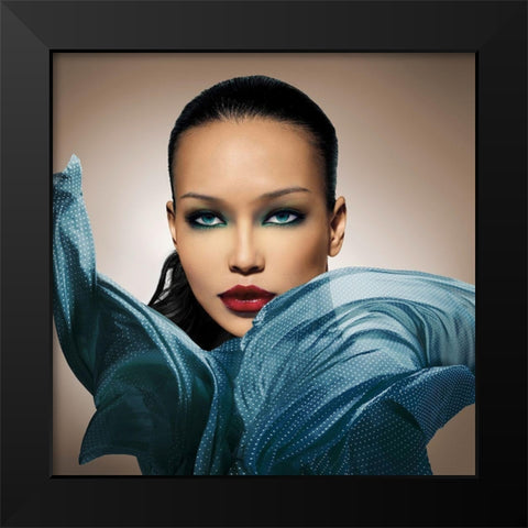 That Look Black Modern Wood Framed Art Print by Lauren, Julian