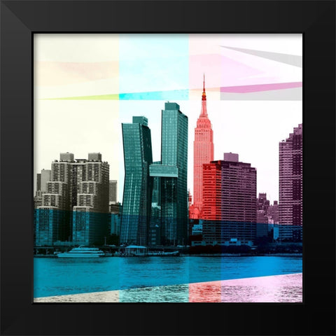 Heart of a City I Black Modern Wood Framed Art Print by Big City Photos